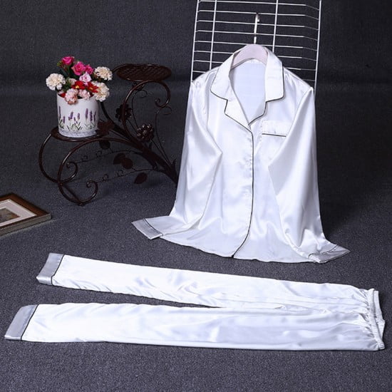 Elegant Sexy Shirt Pyjama Set For Women