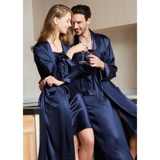 Luxury Silk Couple Robes