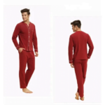 Maroon Cotton Contrast Couple Nightsuits With Shorts