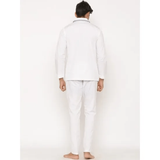 Men'S Solid Cotton Pj Nighsuit