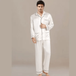 Men'S Satin Silk Sleepwear Trouser Set