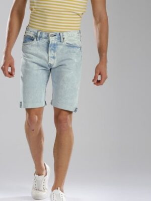 Men'S Columbia Blue Denim Cotton Shorts