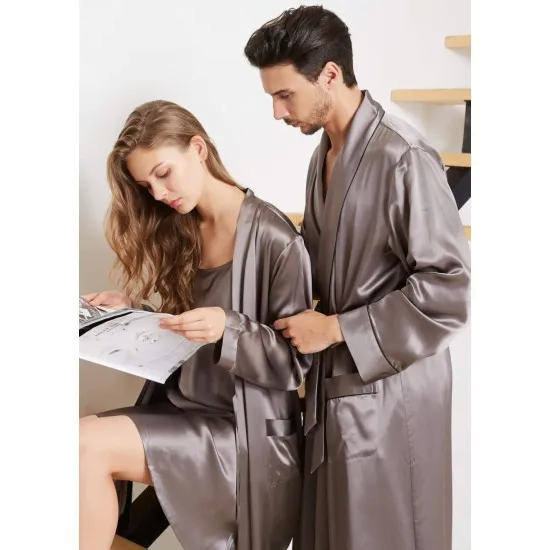 Luxury Silk Couple Robes